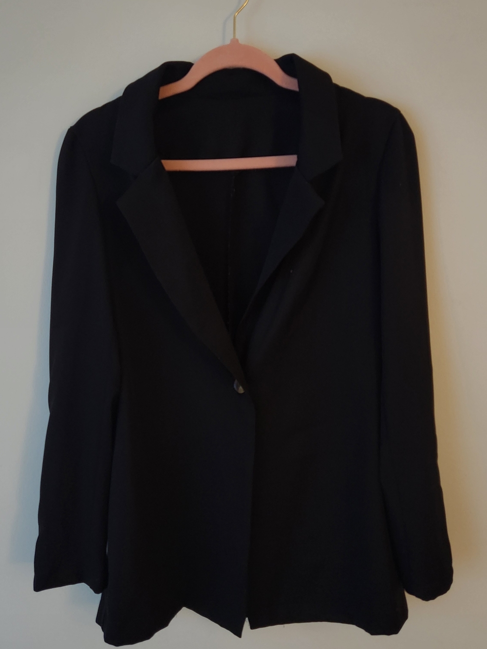Classic Black Women's Blazer Jacket - Tailored Office Coat